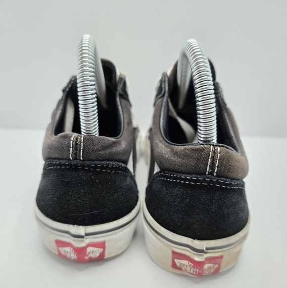 Vans | Old Skool black suede canvas sporty low-top sneakers | WMS 6 - Picture 7 of 13